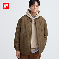 移动专享：UNIQLO 优衣库 男装 HT保暖WARM PADDED绗缝茄克空气棉服 468542