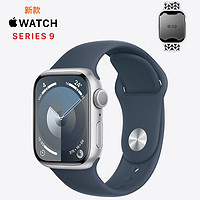 Apple 苹果 Watch Series 7 智能手表 45mm GPS版 绿色铝金属表壳 苜蓿草色运动型表带 (GPS、血氧、运动)