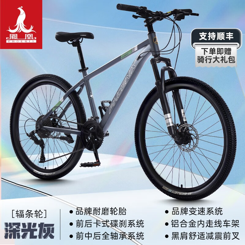 铝架辐条轮-深光灰