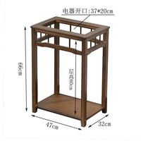 淘慕 简约茶水架小型家用茶几现代茶桌置物架茶台多功能茶壶烧水壶一体架  单个*胡桃色加固小茶台+无盖板