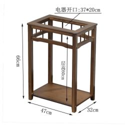 淘慕 简约茶水架小型家用茶几现代茶桌置物架茶台多功能茶壶烧水壶一体架  单个*胡桃色加固小茶台+无盖板