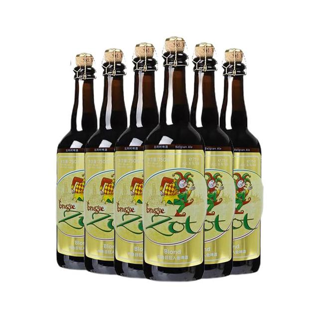 2023年布鲁塞尔挑战赛金色艾尔组金奖：De Halve Maan 半月 布鲁日狂人 修道院风格 金色艾尔啤酒 750ml*6瓶