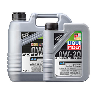 PLUS会员：LIQUI MOLY 力魔 特技AA 0W-20 SN 全合成机油 4L+1L装