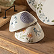  摩登主妇 浮雕花卉碗盘陶瓷碗好看的米饭碗盘子家用碗碟餐具 花卉小碗　