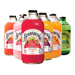 BUNDABERG 宾得宝 澳洲百香果姜汁青柠网红果汁饮料进口混装气泡水 6瓶