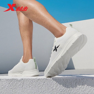 XTEP 特步 男鞋运动休闲鞋男新品跑步鞋网面轻便透气耐磨防滑