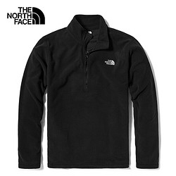 THE NORTH FACE 北面 抓绒衣男加厚秋冬户外运动休闲保暖外套 4U87 JK3/黑色 XL/180