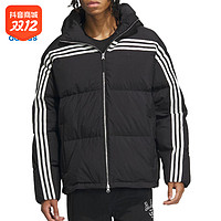 抖音超值购：adidas 阿迪达斯 三叶草羽绒服男款运动羽绒服休闲连帽外套IU4829