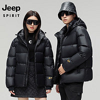 JEEP SPIRIT 吉普 男女士黑金羽绒服外套