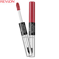 REVLON 露华浓 持久锁色双头唇釉2ML唇彩+2M护唇液 480#胭脂红