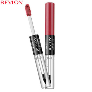 REVLON 露华浓 持久锁色双头唇釉2ML唇彩+2M护唇液 480#胭脂红