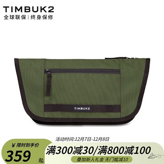 TIMBUK2 天霸 胸包多功能防泼水单肩包IPAD包休闲帆布斜挎包男弹弓包 升级款 音速黑/枪灰/军绿色环保料