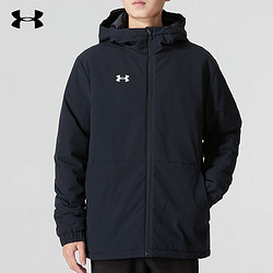 UNDER ARMOUR 安德玛 运动棉服外套男23新款冬季棉衣黑色/22600902-001 XL