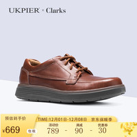 Clarks其乐男鞋皮鞋 舒适透气耐磨休闲皮鞋 Un Abode Ease海外 26136982 39.5