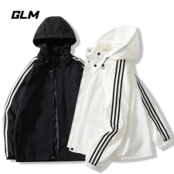 森马 森馬集团glm秋冬季男士夹克外套男潮流情侣可拆帽子冲锋衣服男装