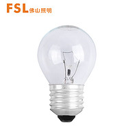 PLUS会员：FSL 佛山照明 钨丝白炽灯泡可调光钨丝灯泡特殊用途透明球泡E27螺口40W（黄光）