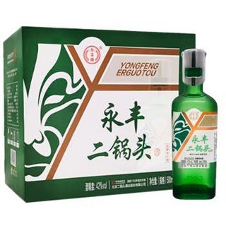 YONGFENG 永丰牌 北京二锅头 钢盖绿瓶42度 清香型 500ml*6 整箱装