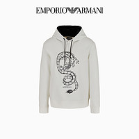 EMPORIO ARMANI 阿玛尼 男士连帽卫衣 EM000004AF10013 白色 L