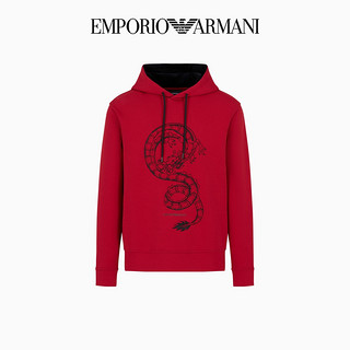 EMPORIO ARMANI 阿玛尼 男士连帽卫衣 EM000004AF10013 红色 M