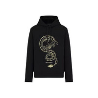 EMPORIO ARMANI 阿玛尼 男士连帽卫衣 EM000004AF10013 黑色 L