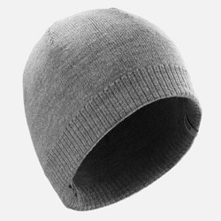 DECATHLON 迪卡侬 毛线帽秋冬针织帽保暖弹力滑雪帽-灰色均码(56-59cm)4848843