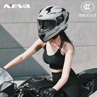 NEVA 3C认证摩托车头盔男女DOT标准冬季全盔双镜片四季通用机车安全盔