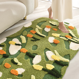 大江床边地毯卧室小面积房间床前地垫客厅地毯毛绒床边毯长毛加厚