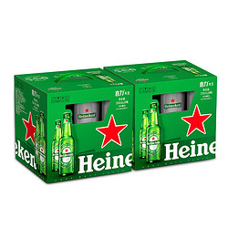 Heineken 喜力 经典啤酒礼盒装 330ml*18瓶 内含4个啤酒杯