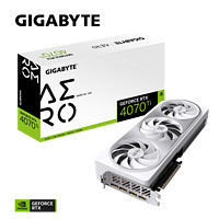 抖音超值购：GIGABYTE 技嘉 RTX4070 AERO OC 12G 游戏显卡