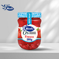 Hero(咖啡器具) Hero果酱轻卡无蔗糖系列草莓果酱280g 酸奶冰激凌面包搭档
