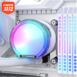 TCOMAS 钛钽 SJ-A080 360WH 一体式CPU水冷散热器 大冷头加厚冷排风扇