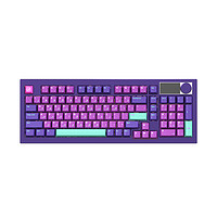 JAMES DONKEY 贝戋马户 R2 Pro 98键 2.4G蓝牙 多模无线机械键盘 阳极紫 紫垣轴 RGB