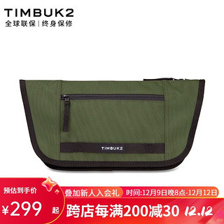 TIMBUK2 天霸 胸包多功能防泼水单肩包IPAD包休闲帆布斜挎包男弹弓包 升级款 音速黑/枪灰/军绿色环保料