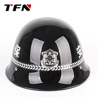 TFN 防暴头盔 校园保安勤务执勤巡逻防护帽 安保器材 保安头盔安全帽  黑PC头盔