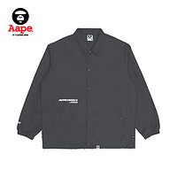 Aape 男装秋冬字母印花排扣简约教练夹克外套7521XXJ