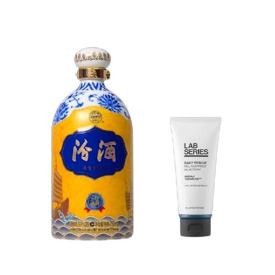 汾酒 55度丝绸之路 清香型白酒 750ml（赠 朗仕洗面奶100ml）