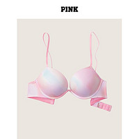 VICTORIA'S SECRET PINK光面3/4杯聚拢圆盘胸外扩文胸