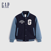 Gap 盖璞 男幼童秋季2023新款LOGO合身棒球服外套786502儿童装夹克