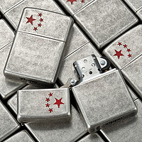 ZIPPO 之宝 美国ZIPPO打火机 芝宝 日韩版 古银五星红旗 五角星 专柜正版限量