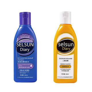 SELSUN DIARY 洗发水控油蓬松去屑止痒无硅油 1瓶
