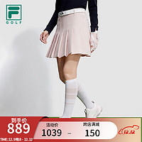 FILA 斐乐 女士梭织裙基础高尔夫运动短裙半身裙 香凝粉-PK 155/58A/XS