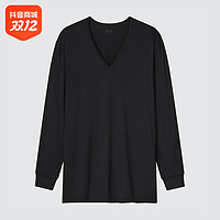 UNIQLO 优衣库 男士保暖V领T恤 450528/461004