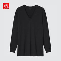 UNIQLO 优衣库 轻舒暖HEATTECH保暖男装V领T恤打底内衣秋衣450528/461004