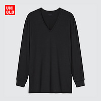 UNIQLO 优衣库 轻舒暖HEATTECH保暖男装V领T恤打底内衣秋衣450528/461004