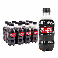 可口可乐 零度无糖/有糖碳酸饮料300mlX12瓶