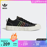 adidas 阿迪达斯 官方outlets阿迪达斯三叶草NIZZA男女休闲低帮帆布鞋GX6391