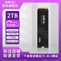 GeIL 金邦 P4A 2T PCIe4.0M.2固态硬盘台式机电脑笔记本拓展通用