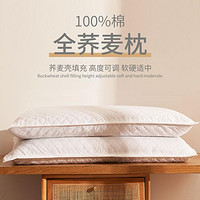 棉朵家纺 全荞麦皮绗缝枕芯纯荞麦学生宿舍枕头家用单只装对装枕芯
