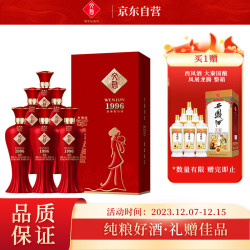 WENJUN 文君 酒 精酿1996 52度 浓香型白酒 500ml*6瓶 整箱装(内含礼袋)