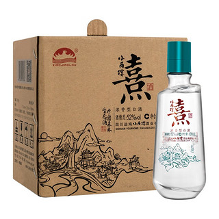 小角楼 熹酒 52%vol 浓香型白酒 100ml*6瓶 整箱装